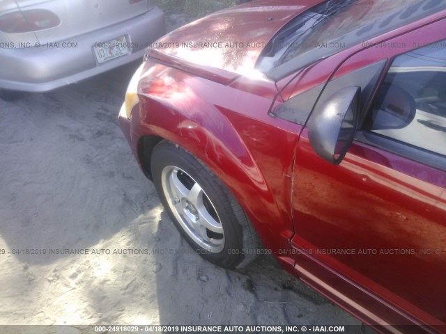 1B3JB48B57D501627 - 2007 DODGE CALIBER SXT RED photo 6