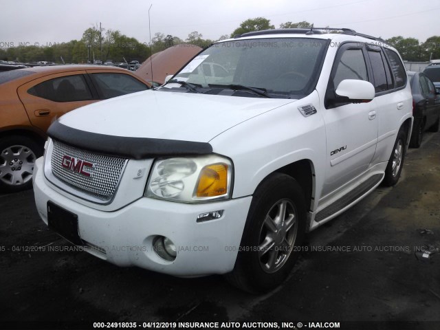 1GKET63M552386459 - 2005 GMC ENVOY DENALI WHITE photo 2