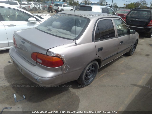 1Y1SK528X1Z433272 - 2001 CHEVROLET GEO PRIZM LSI BEIGE photo 4