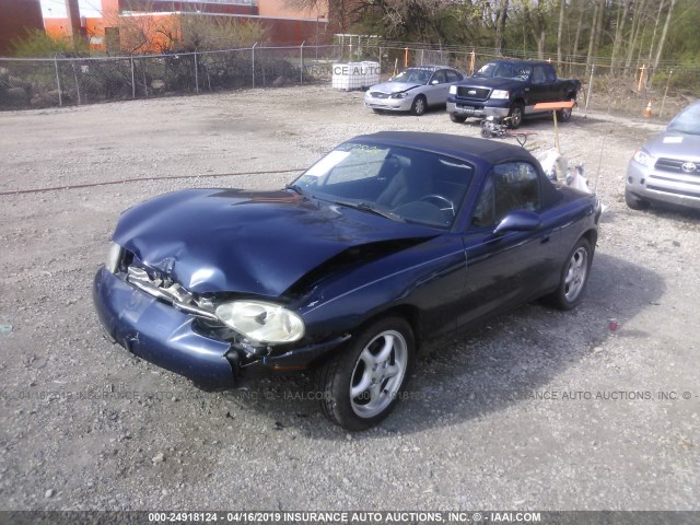 JM1NB353810215762 - 2001 MAZDA MX-5 MIATA LS BLUE photo 2