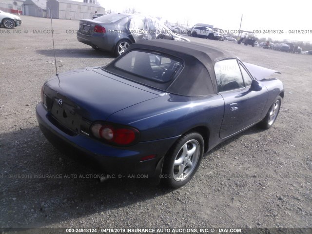 JM1NB353810215762 - 2001 MAZDA MX-5 MIATA LS BLUE photo 4