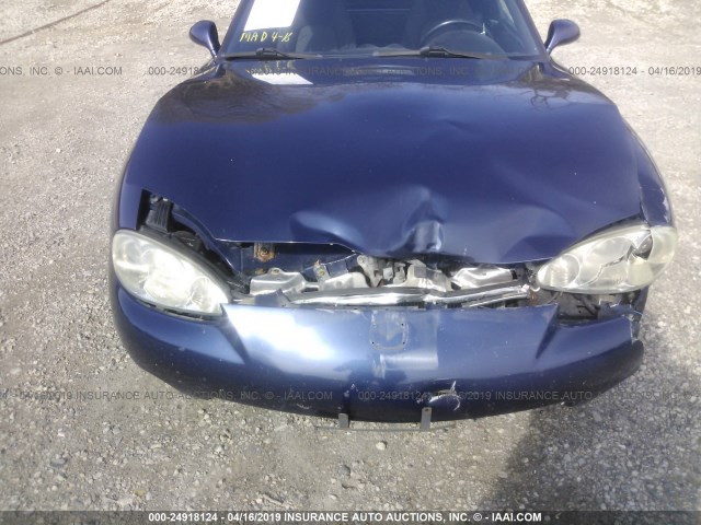 JM1NB353810215762 - 2001 MAZDA MX-5 MIATA LS BLUE photo 6