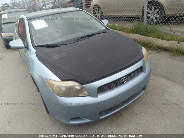JTKDE177760111271 - 2006 TOYOTA SCION TC ღია ლურჯი ფოტო 1