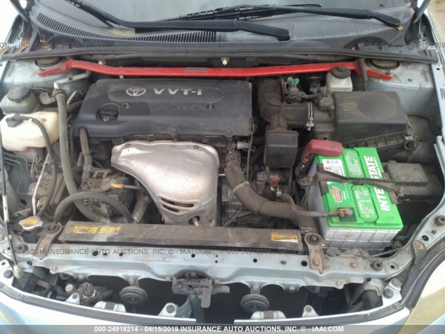 JTKDE177760111271 - 2006 TOYOTA SCION TC ღია ლურჯი ფოტო 10