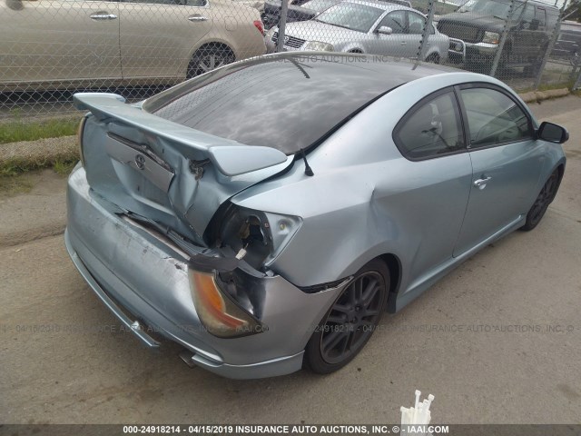 JTKDE177760111271 - 2006 TOYOTA SCION TC ღია ლურჯი ფოტო 4