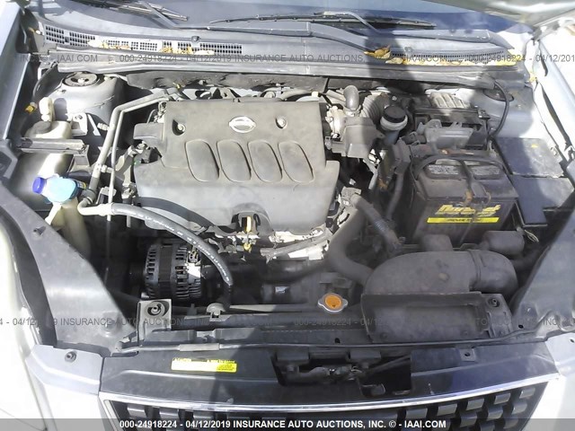 3N1AB61EX8L646949 - 2008 NISSAN SENTRA 2.0/2.0S/2.0SL SILVER photo 10