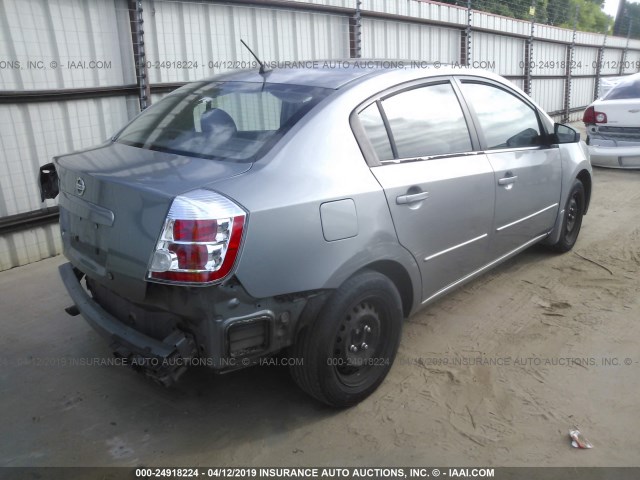 3N1AB61EX8L646949 - 2008 NISSAN SENTRA 2.0/2.0S/2.0SL SILVER photo 4