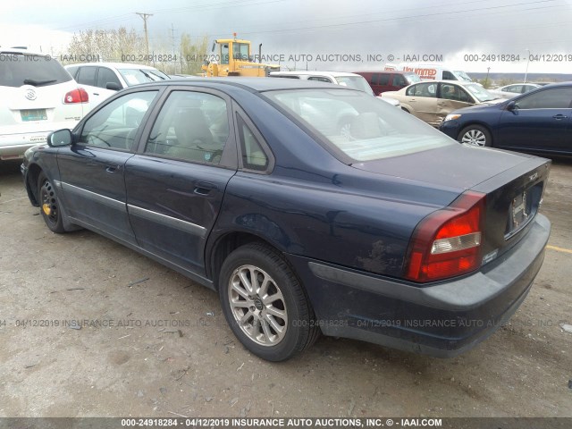 YV1TS94D6Y1091171 - 2000 VOLVO S80 BLUE photo 3