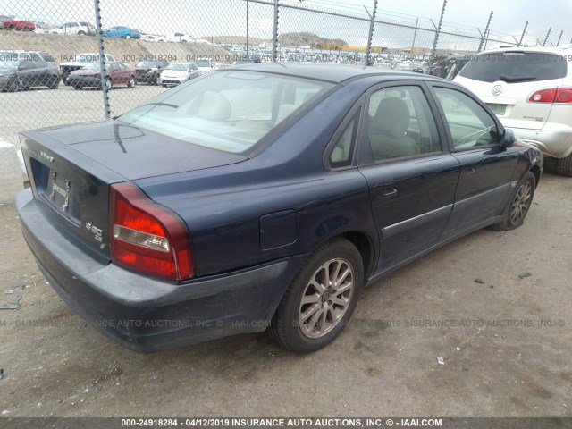 YV1TS94D6Y1091171 - 2000 VOLVO S80 BLUE photo 4