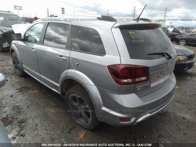 3C4PDDGG6JT345731 - 2018 DODGE JOURNEY CROSSROAD GRAY photo 3