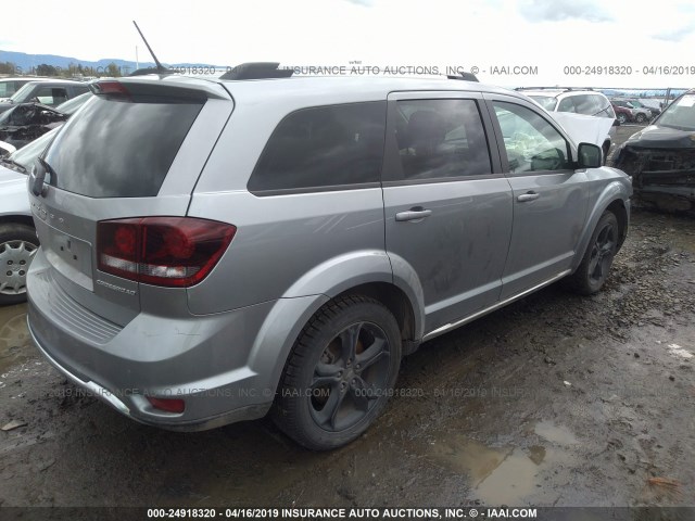 3C4PDDGG6JT345731 - 2018 DODGE JOURNEY CROSSROAD GRAY photo 4