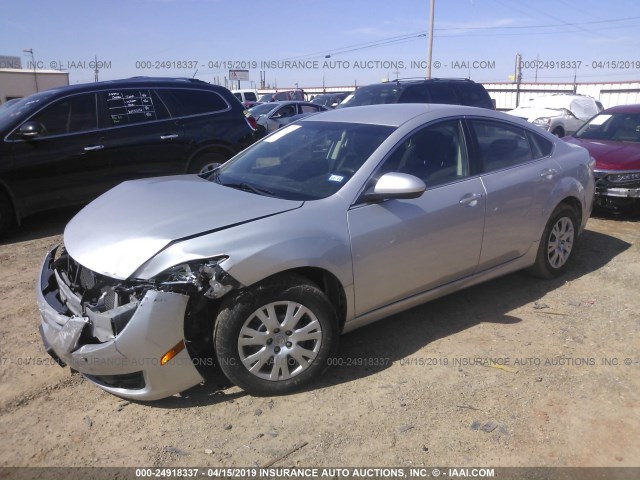 1YVHZ8BH5D5M14159 - 2013 MAZDA 6 SPORT SILVER photo 2