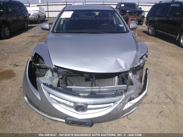 1YVHZ8BH5D5M14159 - 2013 MAZDA 6 SPORT SILVER photo 6