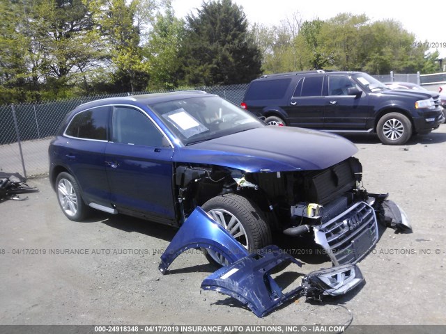 WA1CNAFY2J2065451 - 2018 AUDI Q5 PRESTIGE BLUE photo 1