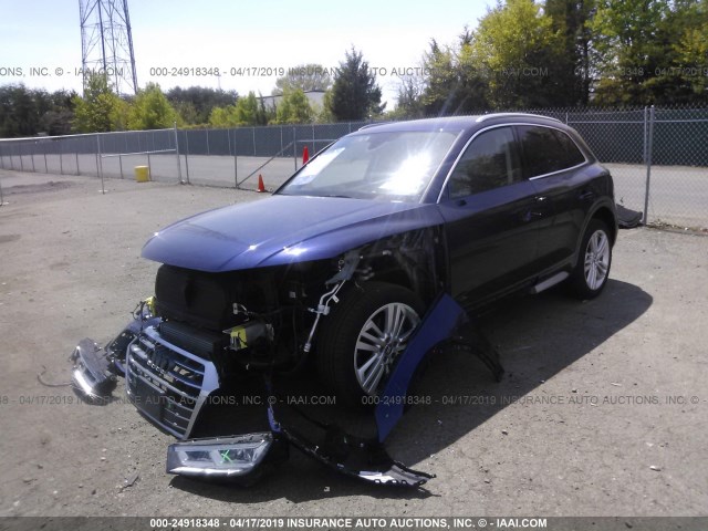 WA1CNAFY2J2065451 - 2018 AUDI Q5 PRESTIGE BLUE photo 2