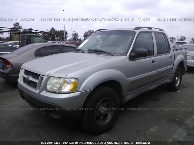 1FMZU67K64UC12045 - 2004 FORD EXPLORER SPORT TR  SILVER photo 2