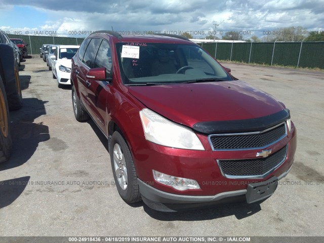 1GNER23D69S148393 - 2009 CHEVROLET TRAVERSE LT MAROON photo 1