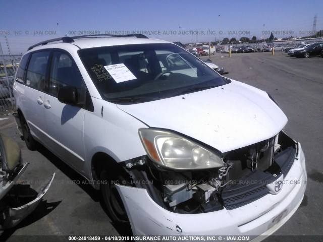 5TDZA23CX5S380118 - 2005 TOYOTA SIENNA CE/LE WHITE photo 1