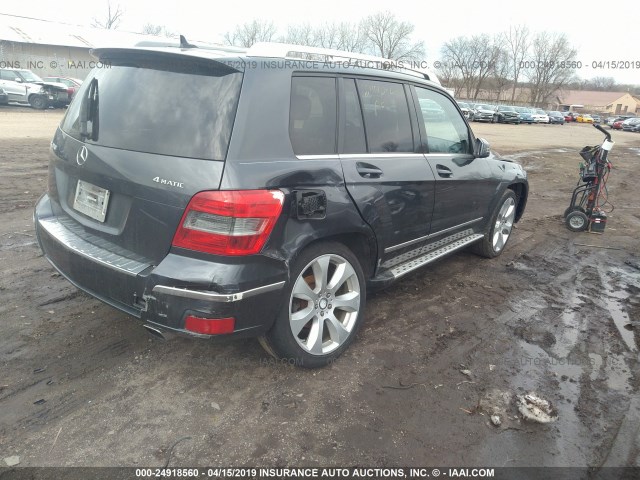 WDCGG8HB5AF278612 - 2010 MERCEDES-BENZ GLK 350 4MATIC GRAY photo 4