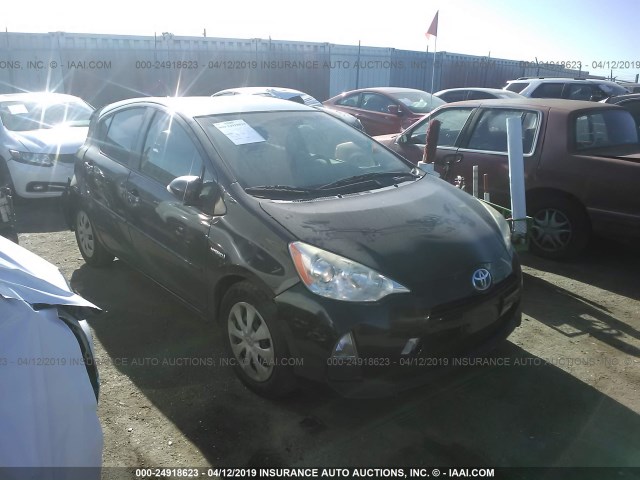 JTDKDTB32D1047763 - 2013 TOYOTA PRIUS C BLACK photo 1