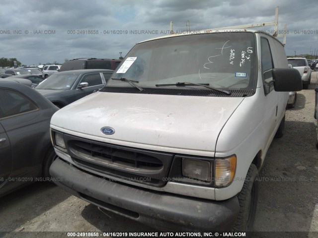 1FTEE1424VHA72725 - 1997 FORD ECONOLINE E150 VAN WHITE photo 2