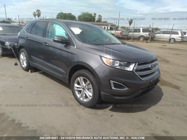 2FMPK4J86GBB53667 - 2016 FORD EDGE SEL GRAY photo 1