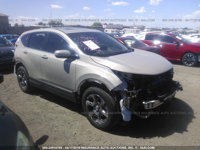 2HKRW2H5XJH693438 - 2018 HONDA CR-V EX TAN photo 1