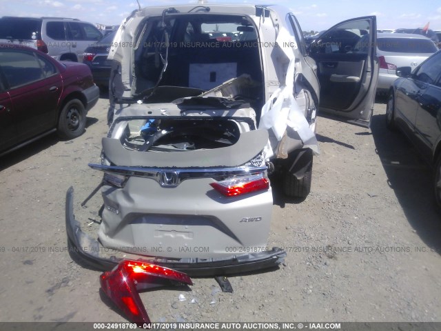 2HKRW2H5XJH693438 - 2018 HONDA CR-V EX TAN photo 6