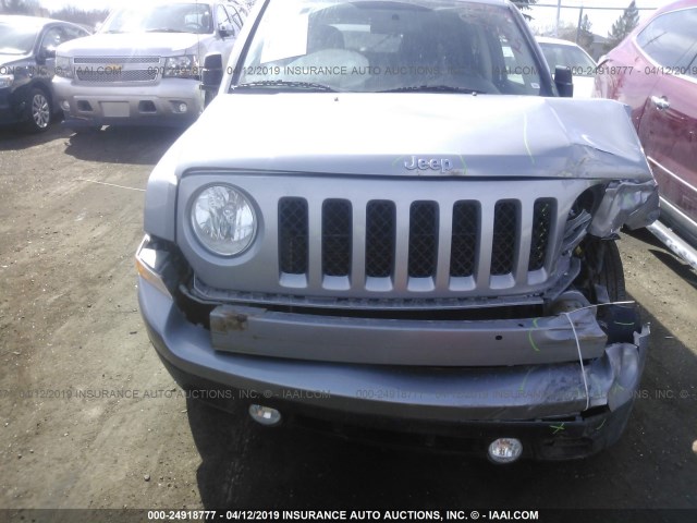 1C4NJPFA5ED822949 - 2014 JEEP PATRIOT LATITUDE SILVER photo 6