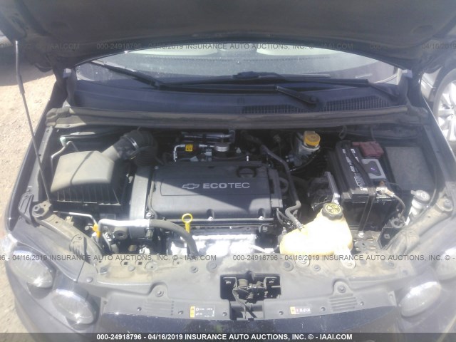 1G1JA5SH8C4211468 - 2012 CHEVROLET SONIC LS BLACK photo 10