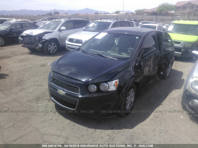 1G1JA5SH8C4211468 - 2012 CHEVROLET SONIC LS BLACK photo 2