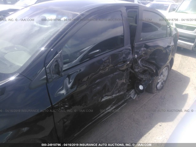 1G1JA5SH8C4211468 - 2012 CHEVROLET SONIC LS BLACK photo 6