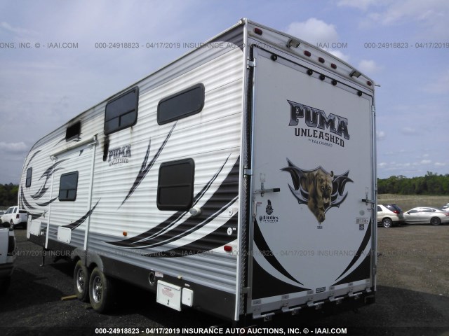 4X4FPTL21DP042379 - 2013 PALOMINO 5TH WHEEL  WHITE photo 3