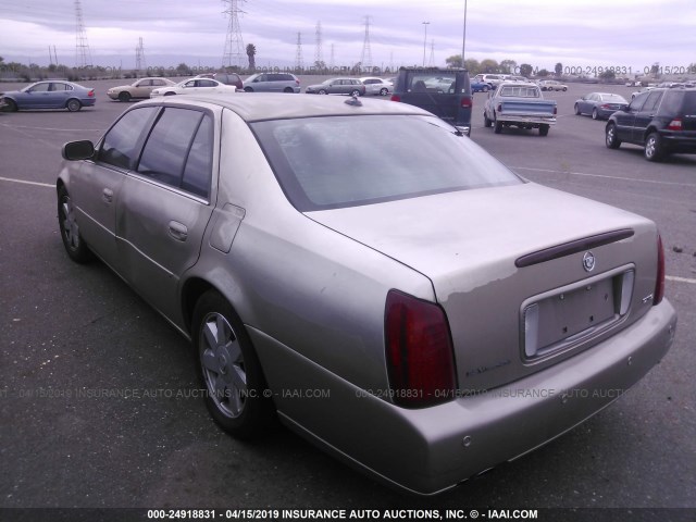 1G6KF57933U291053 - 2003 CADILLAC DEVILLE DTS GRAY photo 3