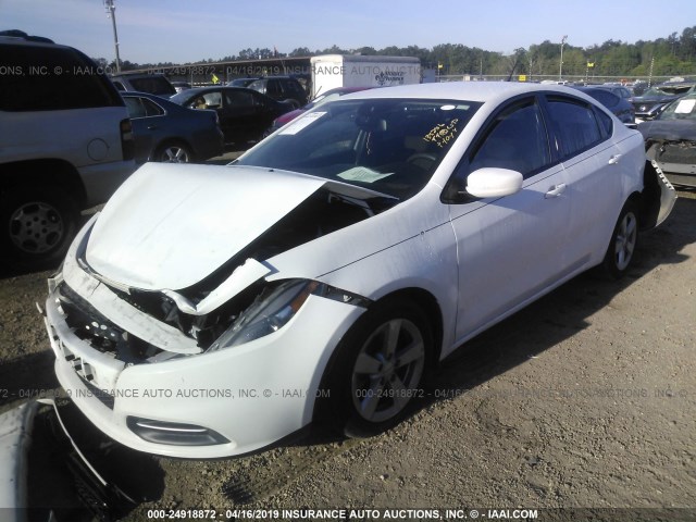 1C3CDFBB1GD503823 - 2016 DODGE DART SXT WHITE photo 2