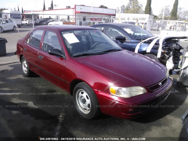 1NXBR12E4YZ414508 - 2000 TOYOTA COROLLA VE/CE/LE RED photo 1