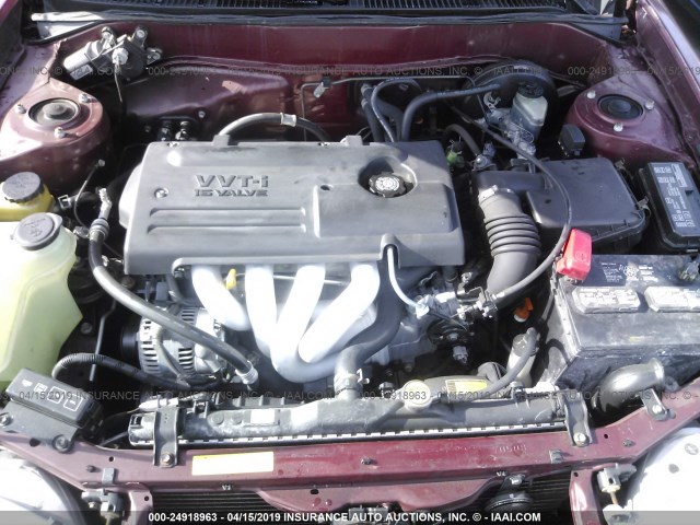 1NXBR12E4YZ414508 - 2000 TOYOTA COROLLA VE/CE/LE RED photo 10