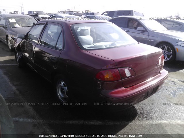 1NXBR12E4YZ414508 - 2000 TOYOTA COROLLA VE/CE/LE RED photo 3
