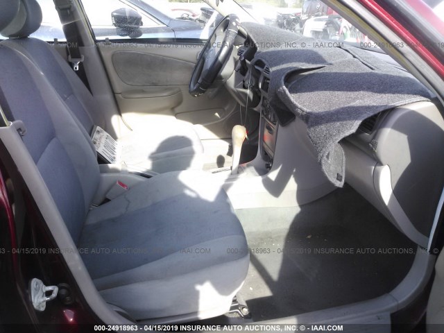 1NXBR12E4YZ414508 - 2000 TOYOTA COROLLA VE/CE/LE RED photo 5