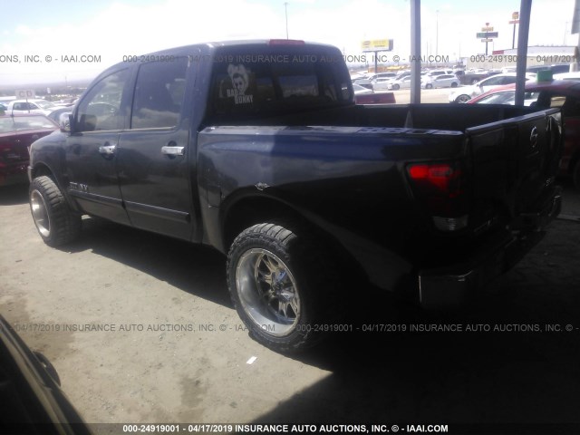 1N6BA07D78N346878 - 2008 NISSAN TITAN XE/SE/LE BLUE photo 3