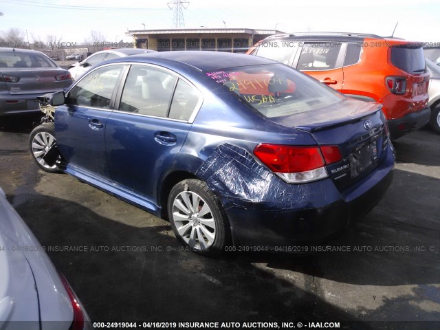 4S3BMBJ62A3215374 - 2010 SUBARU LEGACY 2.5I LIMITED BLUE photo 3