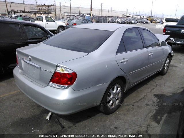 4T1BE32K76U123074 - 2006 TOYOTA CAMRY LE/XLE/SE SILVER photo 4