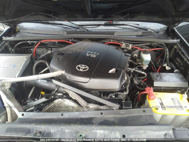 5TEUU42N37Z368799 - 2007 TOYOTA TACOMA ACCESS CAB შავი ფოტო 10