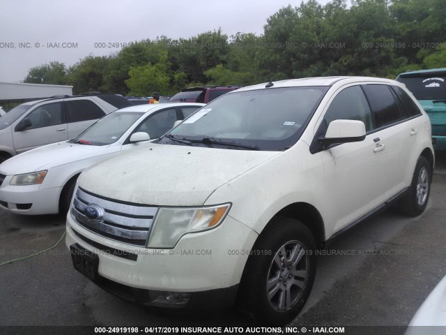 2FMDK38C68BA51455 - 2008 FORD EDGE SEL CREAM photo 2