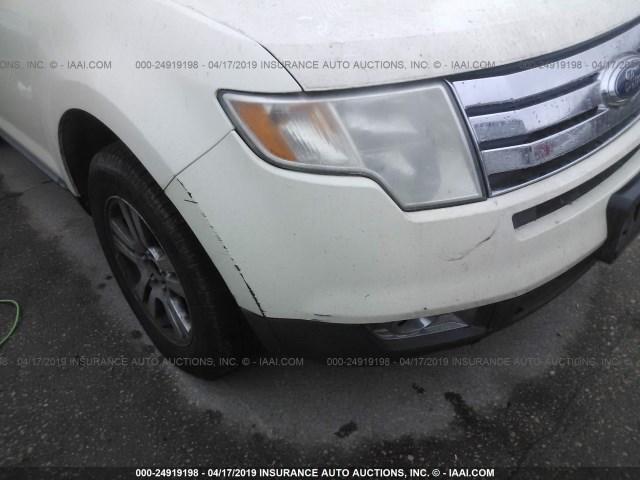 2FMDK38C68BA51455 - 2008 FORD EDGE SEL CREAM photo 6