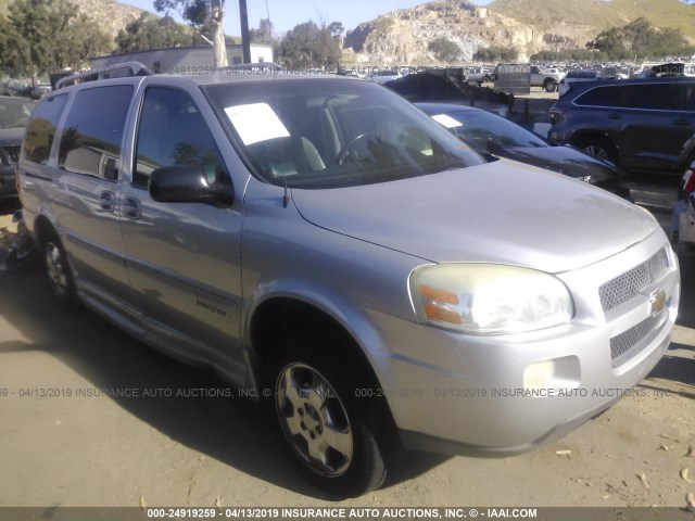 1GBDV131X7D103026 - 2007 CHEVROLET UPLANDER INCOMPLETE SILVER photo 1