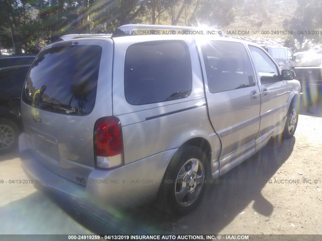 1GBDV131X7D103026 - 2007 CHEVROLET UPLANDER INCOMPLETE SILVER photo 4