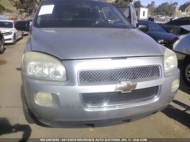 1GBDV131X7D103026 - 2007 CHEVROLET UPLANDER INCOMPLETE SILVER photo 6