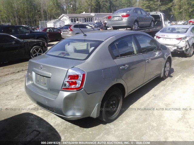 3N1AB61E08L646412 - 2008 NISSAN SENTRA 2.0/2.0S/2.0SL GRAY photo 4