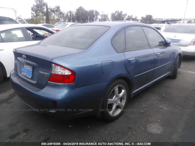 4S3BL616X97230137 - 2009 SUBARU LEGACY 2.5I Light Blue photo 4